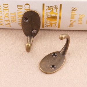 10pcs Wall hooks Coat hook bronze color clothing hanger clothes hook wall hook wall hanger