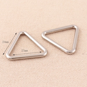 1&#39;&#39; Triangle Slide Buckle Adjuster Sliders Metal Strap Keeper Leathercraft Bag Belt Bag Strap sliders