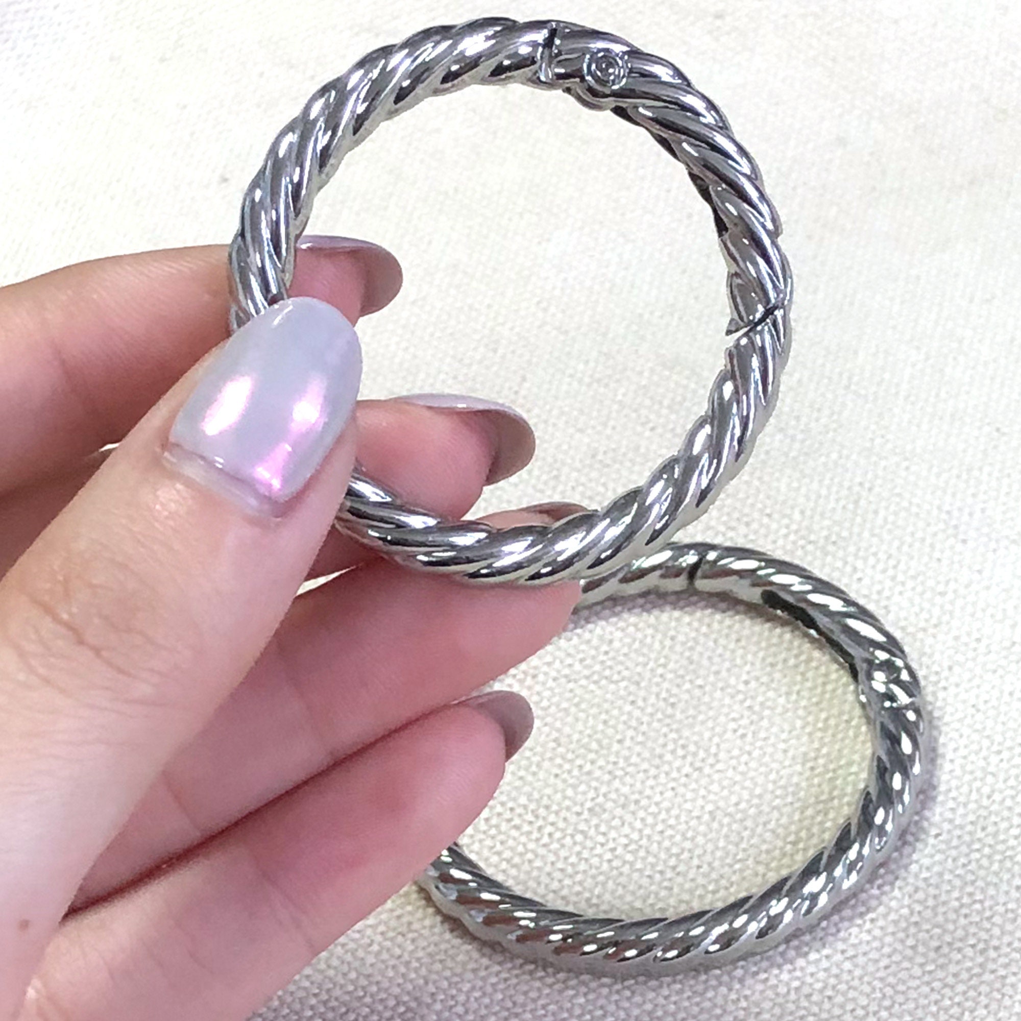 Spring Gates D Rings 1 Inch Spring Gate Ring Silver O-rings Metal O Rings Spring Ring Clasp ...