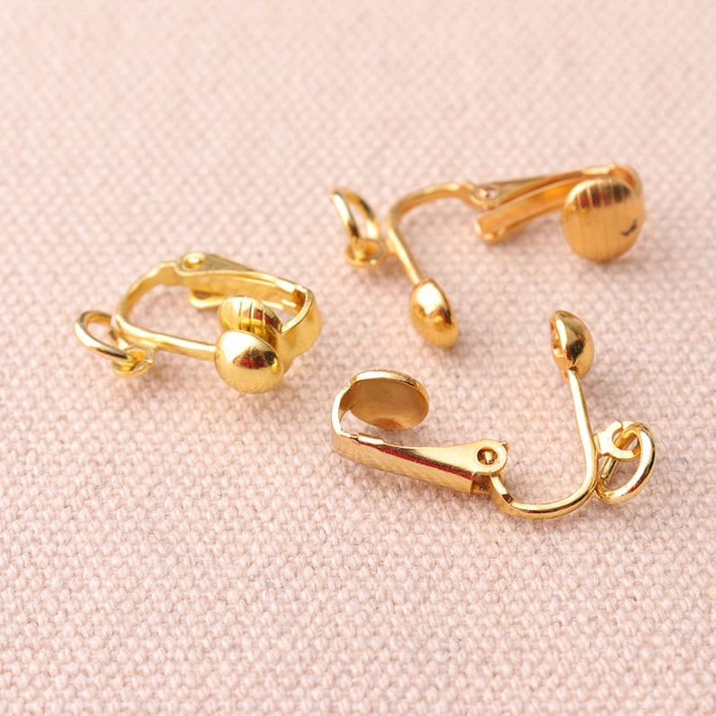 6pairs Clip on Earring Converter Gold Plated Earring Clip With Etsy