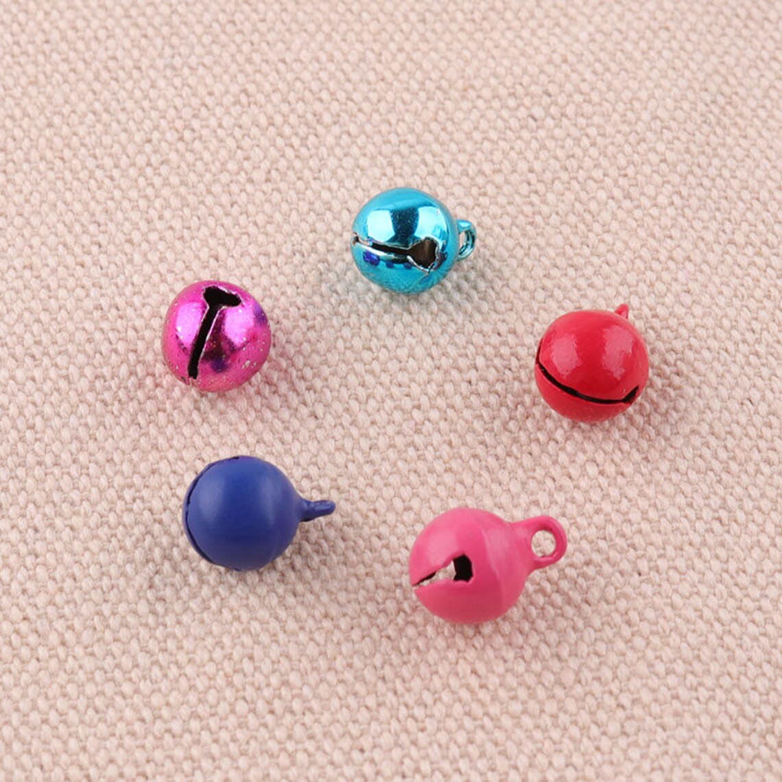 50pcs Jingle Bells Small Bells Colorful Bells 10mm Christmas Etsy