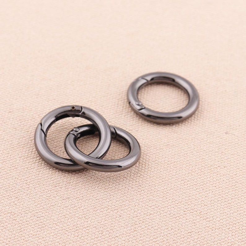 8pcs Spring Gate Ring Gunmetal O-rings 2517mm Metal O Rings | Etsy