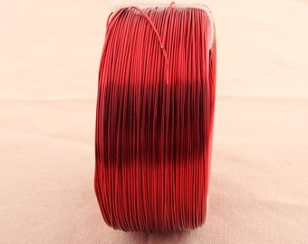 18 Gauge 1.0mm Aluminum Wire red color soft Whimsy Wrapping Wire cord string Bead jewelry metal craft diy decoration accessories red color