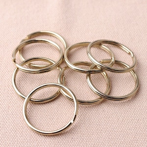 10pcs 30mm Split Key Rings Keychain Split Rings Light gold Plated Key Ring Findings