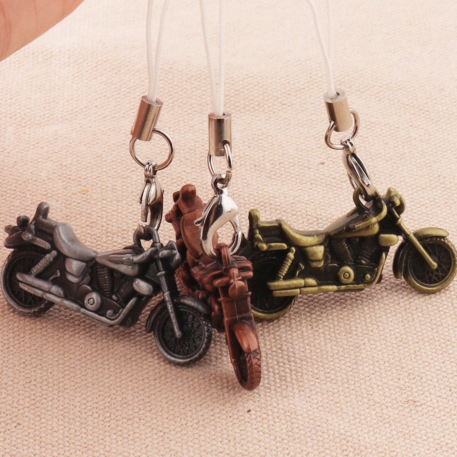 Llavero de la motocicleta llavero llavero cadena de alambre Etsy España