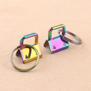 50pcs llavero hardware 20mm 3/4 &quot;llaveros metálicos con llavero de anillo dividido para accesorios de hardware de pulsera cinta de cinta para accesorios de hardware de pulsera cinta de cinta de cinta para accesorios de hardware de pulsera cinta de cinta de cinta