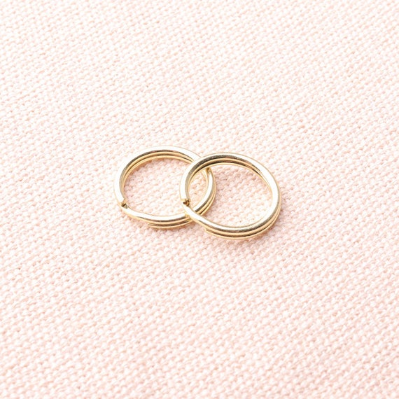 Gold split deals key ring