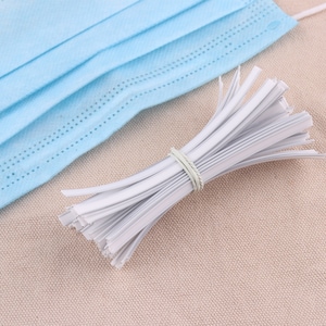 10-100 Pcs Nose Bridge Wire nose strip for Mask,Double Bridge Strips,4 inch Flat Nose Mask Wire Clips Plastic Strips Strap for DIY Face Mask
