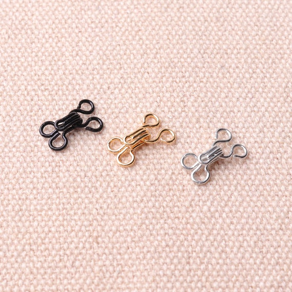 Buy 100pcs 7mm Hook and Eye Claps for Dresses Shirts and Bras