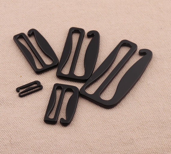 Bra Strap Slider Hooks15/25/30/38/50mm Black Color Bra Making G