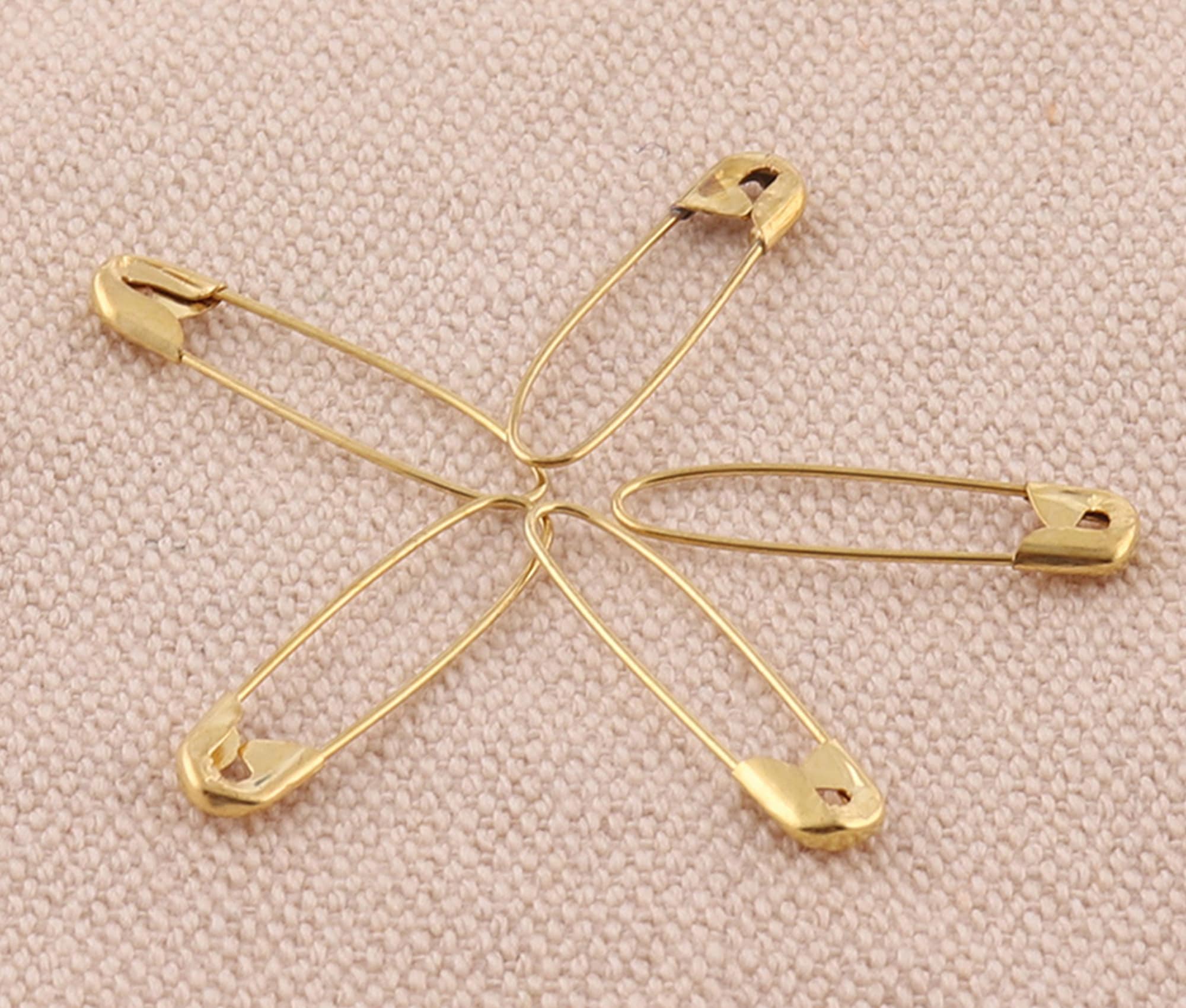 Gold Color 23mm Safety Pins Brass Brooch Pins Label Pins Kilt Etsy UK