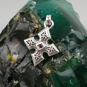 Viking Celtic Amulet Necklace with Sterling Silver Medallion