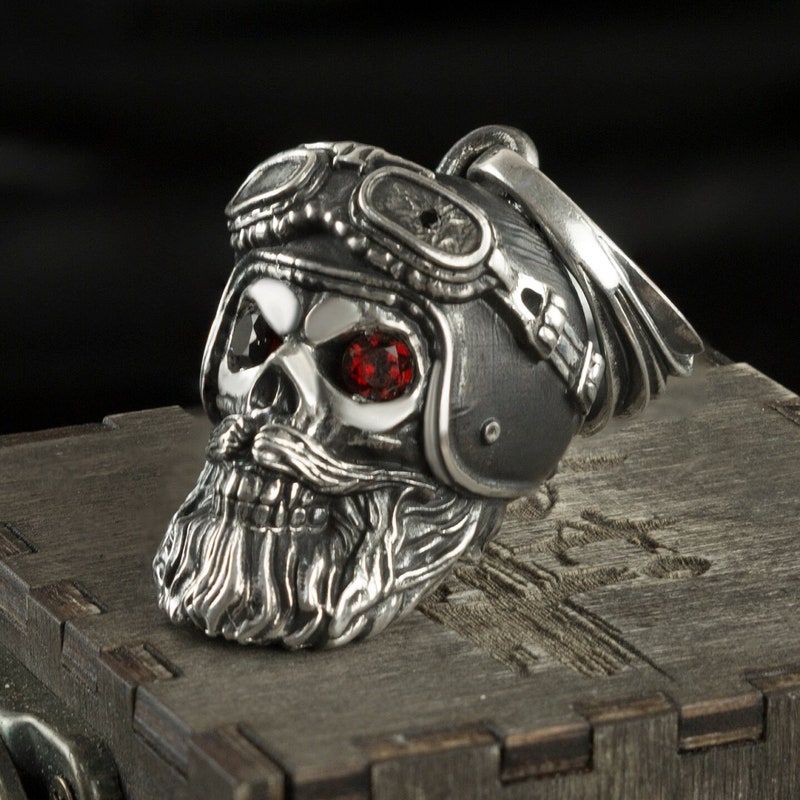 Night Rider Skull Rings Night Rider Jewelry - Etsy