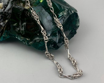 Handcrafted 925 Sterling Silver 5mm Millimeters Wide Chain Necklace - Oxidized Chain Necklace