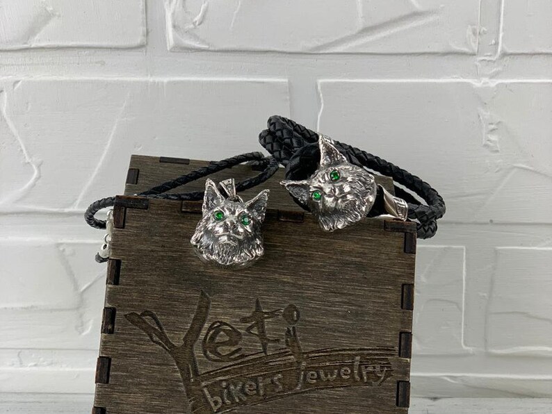 Maine Coon pendant Silver pendant cat Gift for cat lovers