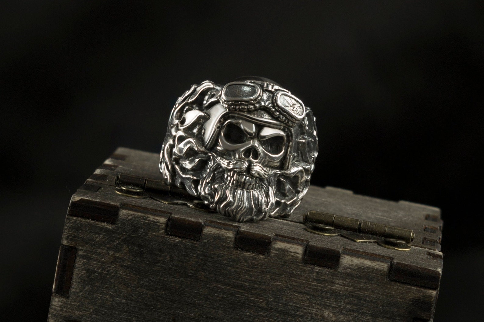 Silver Biker Ring Rider Ring Biker Jewelry Heavy Ring Gift for Etsy