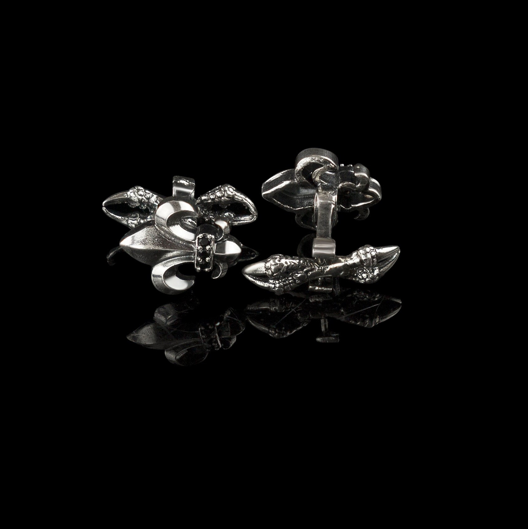 Boutons de Manchettes Gendarmerie - Version Argent