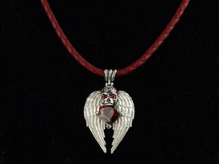 URONE Collana Gotica Con Teschio E Rosa Nera: In Argento Sterling 925, Ciondolo Regolabile Per Donne E Ragazze
