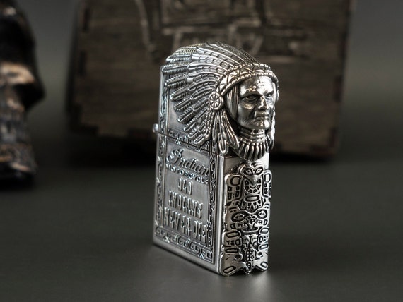 Silver Lighter Indian Chief Lighter Motorcycle Indian - Etsy