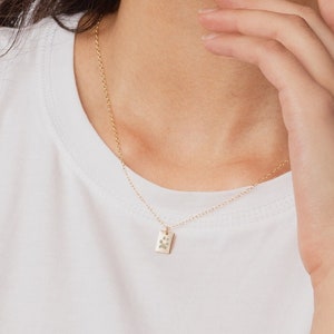 Pet Memorial Necklace • Pawprint Bar Necklace • Real Pawprint Photos • Nose Print Necklace