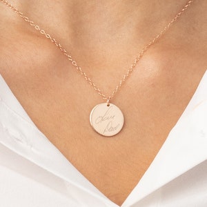 Handschriftsieraden • Echte handschriftketting • Gepersonaliseerd handschrift • Handgeschreven hanger • Gegraveerd handschrift • Aandenken sieraden