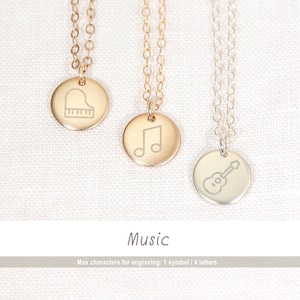 Music Necklace • Music Jewellery • Music Lover Gifts • Music Speaks • Guitarist Gift • Gift for Singer • Music Note Necklace