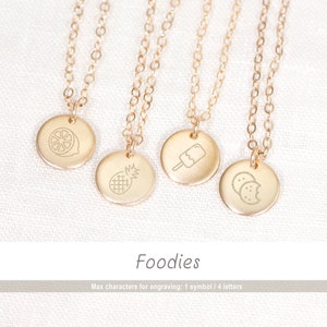 Fruit Necklace • Food Necklace • Personalized Necklace • Fruit Charms • Dessert Jewelry • Kawaii Necklace • Banana, Apple, Pineapple