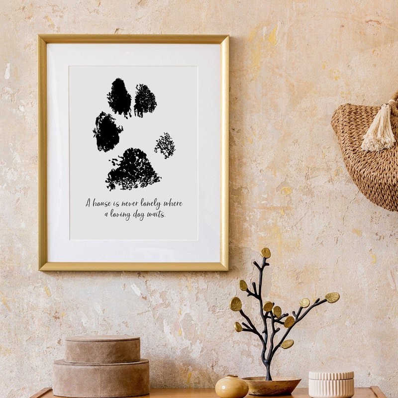 Paw Print Keepsake Frame Etsy paw-print-keepsake-frame-etsy
