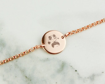 paw print dog necklace