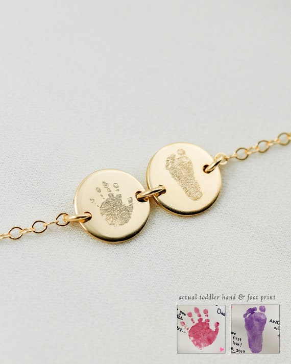 Baby hotsell handprint pendant