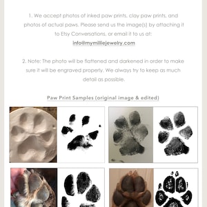 Actual Nose Print Necklace Dog Nose Print Jewelry Memorial Pet Jewelry Dog Loss Necklace Dog Mom Necklace image 4