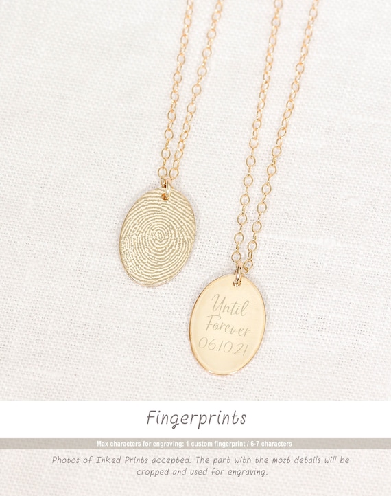 Memorial thumbprint best sale necklace