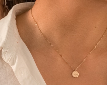 Dainty Medical Necklace • Doctor Gift Necklace • Gift for Nurse • Nurse Necklace • Stethoscope, Heartbeat Necklace • Gold Medical ID Disc