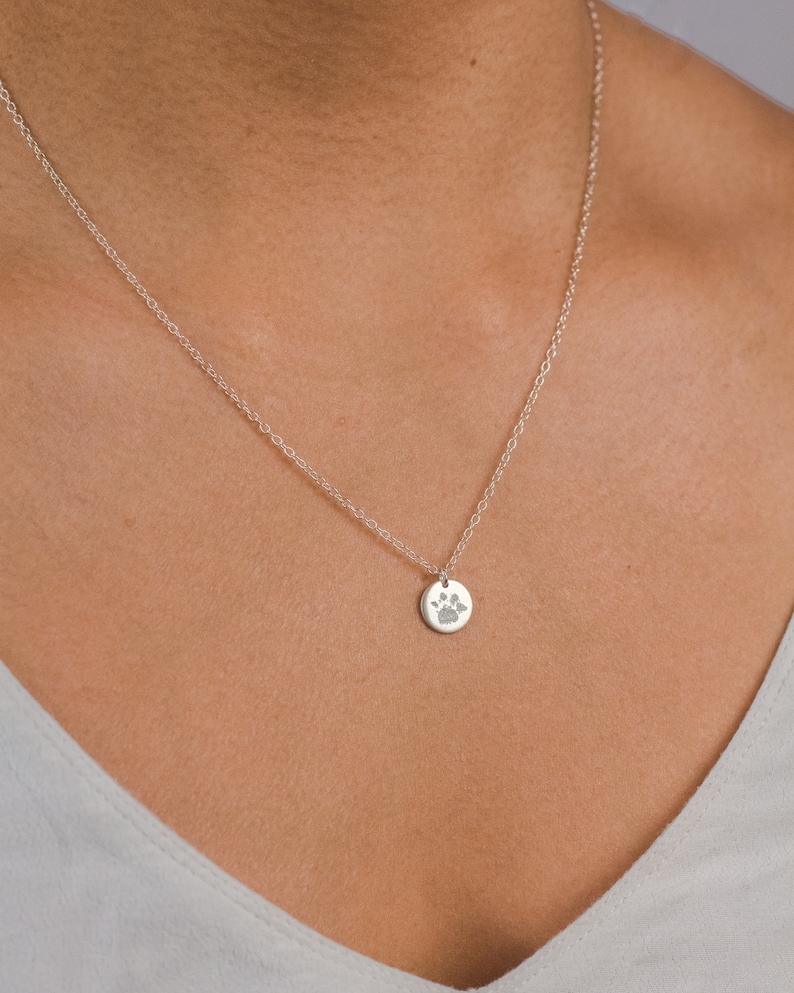 Your Pet/'s Actual Paw Print \u2022 Custom Paw Print Necklace \u2022 Remember Your Pet \u2022 In Memory of Dog \u2022 Pet Loss Jewelry \u2022 Pet Memorial \u2022 Keepsakes