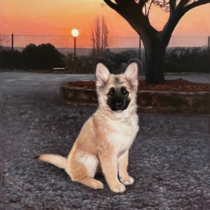 Custom Dog Portrait Painting, Custom Pet Portrait from Photo,Custom Pet Art,Dog Art,Custom Canvas Art,Unique Pet Gift,Pet Loss Memorial Gift