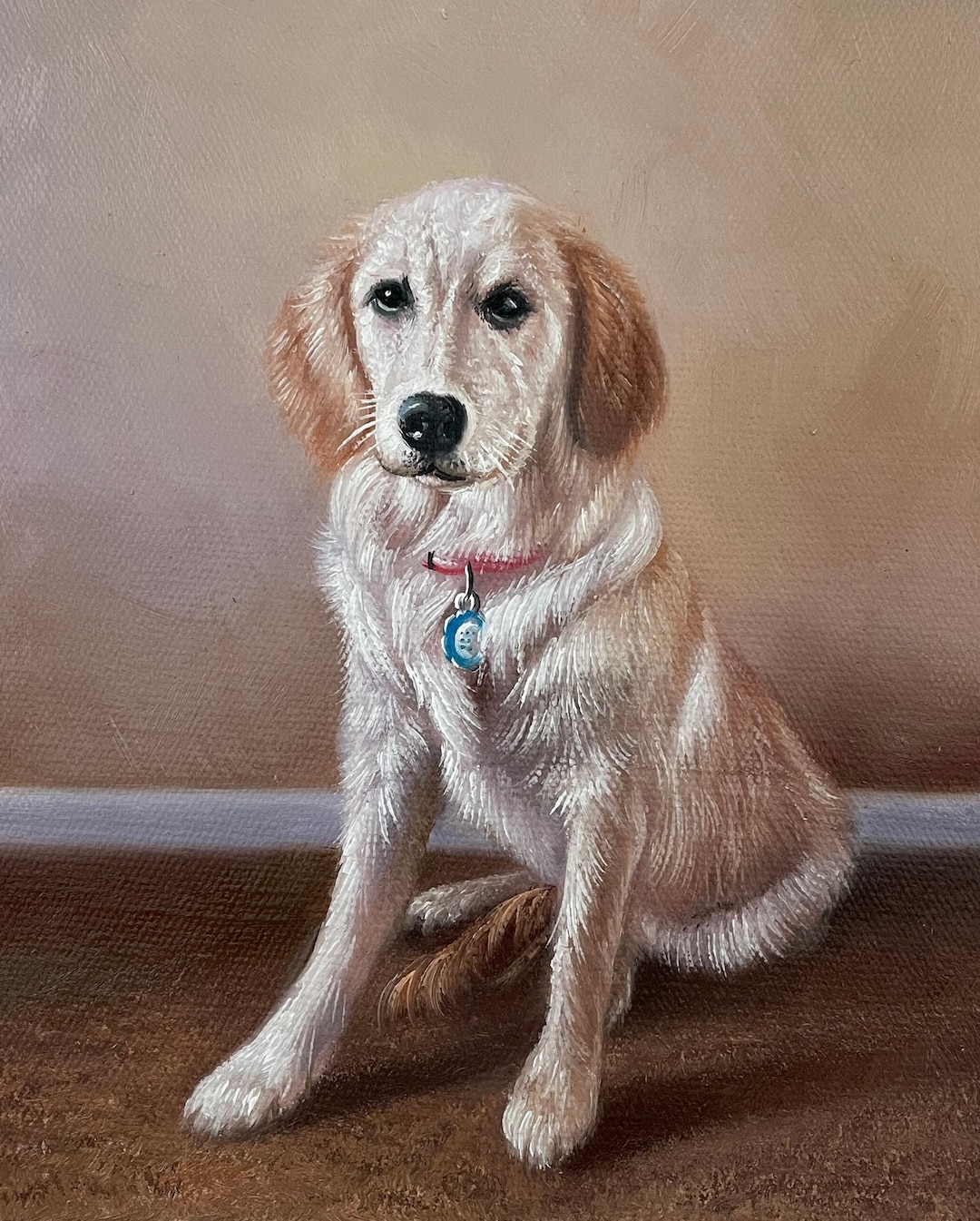 Custom Dog Portrait on Canvas, Custom Pet Painting, Painting of Your ...
