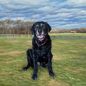 Custom Dog Painting from Photo, Pet Portrait from Picture, Painting of Your Dog,Dog Portrait Quotes, Animal Painting,Pet Lover Memorial Gift