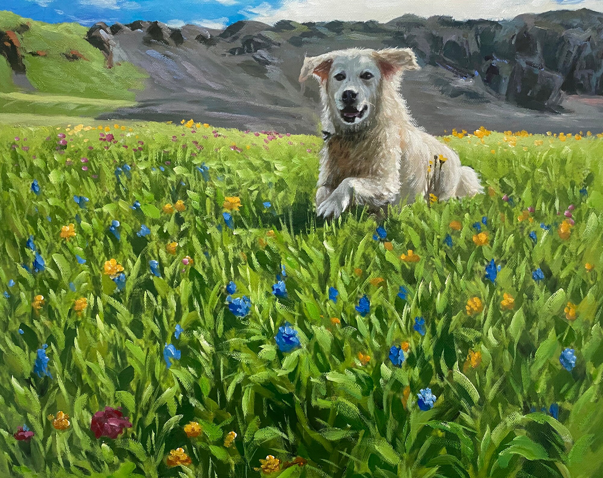 Custom Dog Portrait from Photo, Oil Painting of Your Dog,Custom Pet Portrait on Canvas, Hand Painted Dog,Dog Mom Gift,Pet Loss Memorial Gift