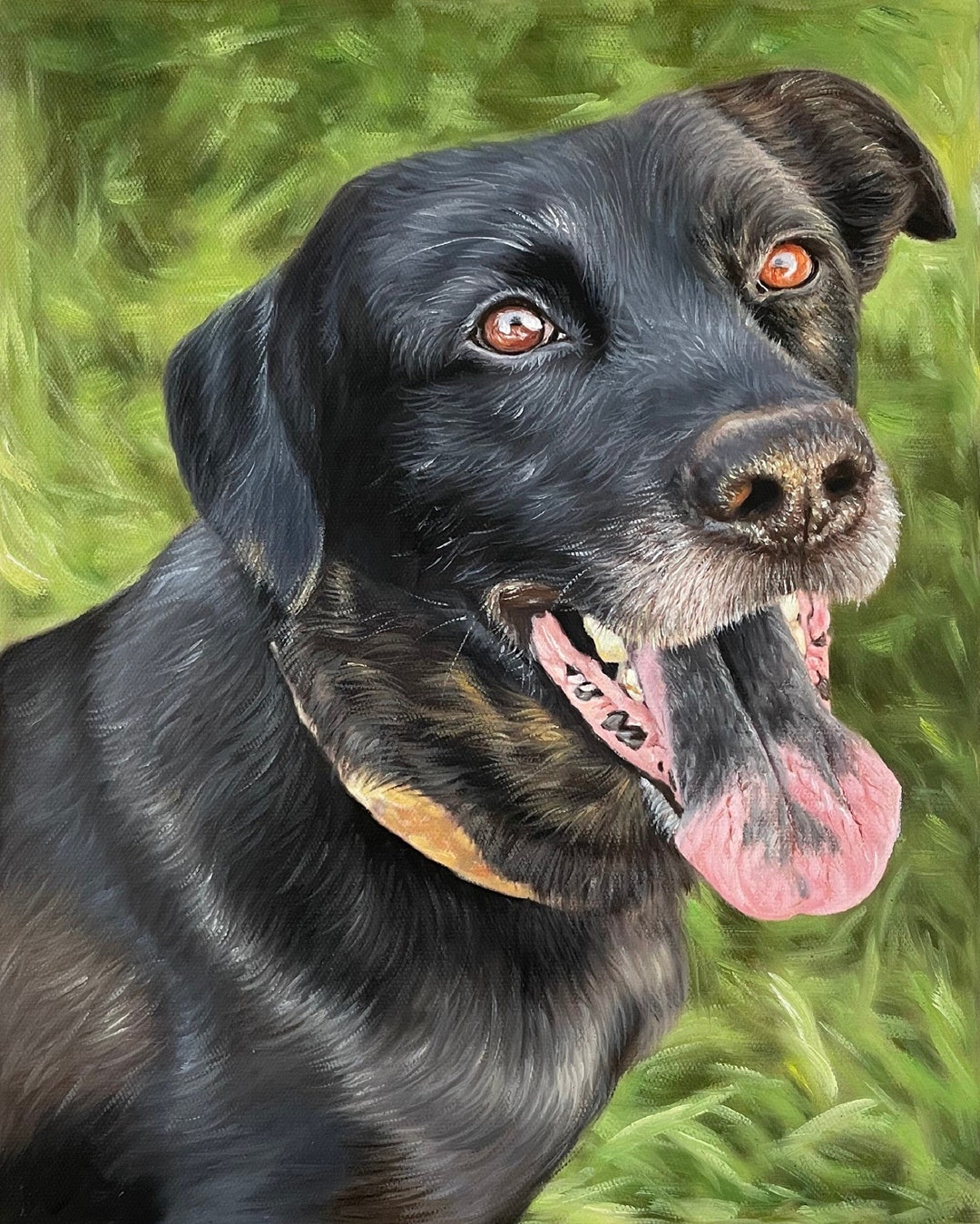 Oil Painting of Your Dog, Custom Dog Portrait Painting, Custom Pet