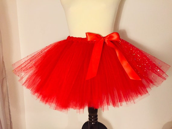 childrens red tutu skirt