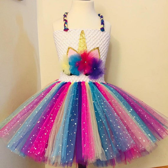 unicorn tutu dress girl