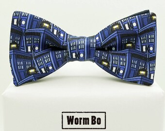 Tardis Bow tie, Doctor Who, Blue bowtie