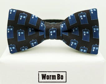 Tardis Bow tie, Black bowtie, Doctor Who