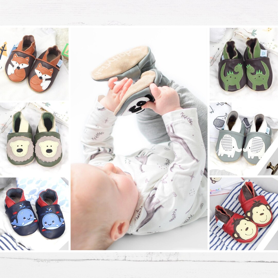 Baby Boys Moccasins Anti-Skid Soft Slip-on Crib Shoes Cute