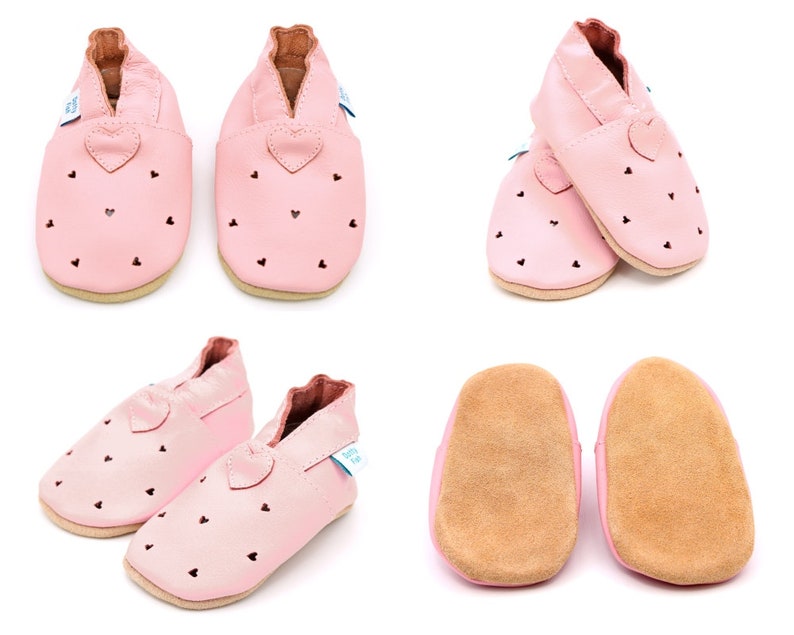 Dotty Fish Soft Leather Baby Shoes. Toddler Shoes. Non