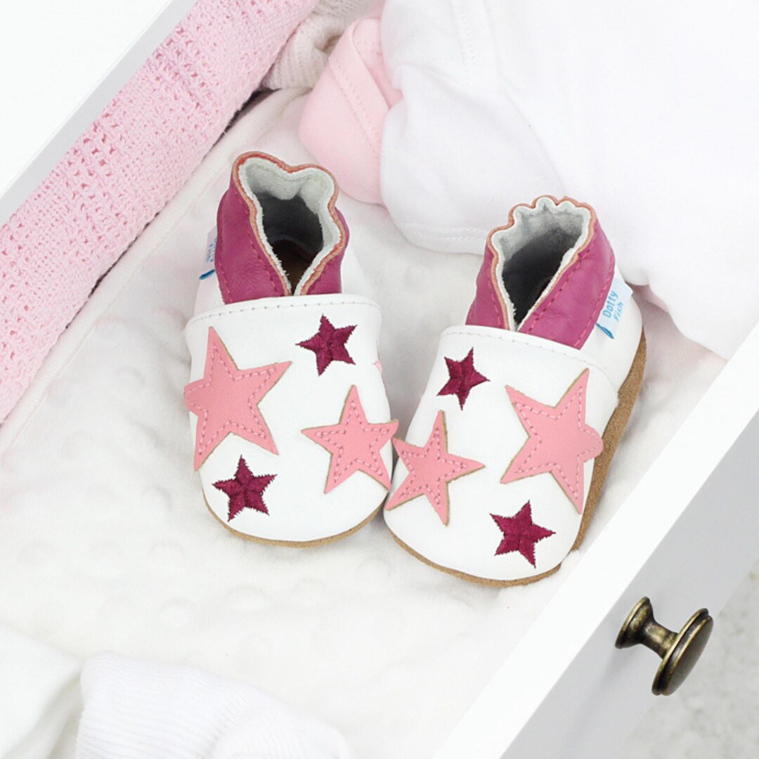Dotty Fish Sandales Bébé En Cuir Souple - Premiers Pas Tout Confort Et Style