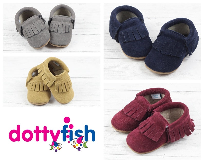suede baby shoes