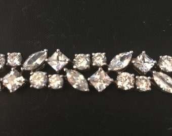 Exploding with Sparkle, Gorgeous, Enchanted Bracelet. White Sapphire. Belonged To Lady Rochelle. Tragic History. Beautiful. Protective.