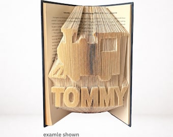 TOMMY Train Book Folding Pattern | Combi Cut & Fold | Digital Download PDF