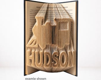 Hudson Train Book Folding Pattern | Combi Cut & Fold | Digital Download PDF